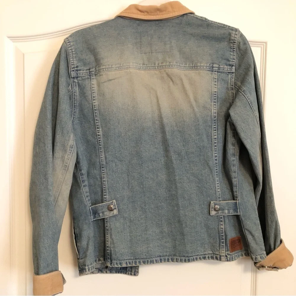 Vintage RL67 Ralph Lauren Denim Trucker Jacket Americana Chore Jacket Cotton - Picture 3 of 6